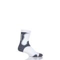 1 Pair White Athletic Fusion Socks Unisex 12-14 Mens - 1000 Mile