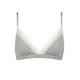 Ladies 1 Pack Sloggi GO Ribbed Bralette Grey Large