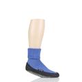 Mens 1 Pair Falke Cosyshoe Virgin Wool Home Socks Blue Iris 8.5-9.5 Mens