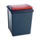 VFM Recycling Bin With Lid 50 Litre Red 384289