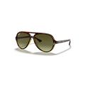 Ray-Ban Sunglasses Man Cats 5000 Classic - Light Havana Frame Green Lenses 59-13