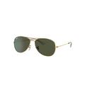 Ray-Ban Sunglasses Man Cockpit - Gold Frame Green Lenses 59-14