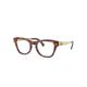 Ray-Ban Eyeglasses Unisex Rb0707vm Optics - Sand Gold Frame Clear Lenses Polarized 48-21