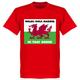 Wales, Golf, Madrid, In That Order T-Shirt - Red - XXXL