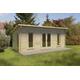 Forest Garden Arley 6.0m x 3.0m Pent Double Glazed Log Cabin (24kg Polyester Felt Without Underlay / Installation Included)