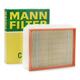 MANN-FILTER Air filter OPEL,VAUXHALL C 30 130/2 13271041,24443113,55556465 Engine air filter,Engine filter 91181912,9201158,5834281,835628,835632