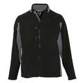 SOLS Mens Nordic Full Zip Contrast Fleece Jacket (M) (Black/Medium Grey)