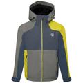 Dare 2B Childrens/Kids In The Lead III Recycled Waterproof Jacket (11-12 Years) (Orion Grey/Agave Green)