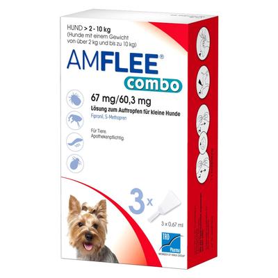 TAD Pharma - AMFLEE combo 67/60,3mg Lsg.z.Auftr.f.Hunde 2-10kg Katzen