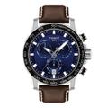 Tissot Supersport Chrono Men's Brown Leather Strap Watch