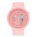 Swatch C-Pink Bioceramic Pink Strap Watch