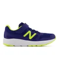 New Balance Kids' 570v2 Bungee in Blue/Yellow Synthetic, size 5