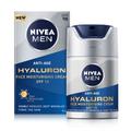 Nivea Men Anti-Age Hyaluron Day Cream Face Moisturiser With Hyaluronic Acid Spf15 50Ml