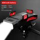 Bike Lights 4in1 Mobile Phone Holder Headlight Horn Convenient Portable Bicycle Usb Charging Light Accessories 221201