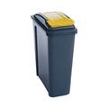 VFM Recycling Bin With Lid 25 Litre Yellow