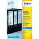 Avery Filing Labels Inkjet Lever Arch 4 per Sheet 200x60mm White Ref