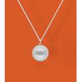 Little Eye || Solid Sterling Silver Pendant Necklace With Curb Chain Made in The UK Sustainable Recycled Eco