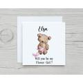 Flower Girl Proposal Card, Will You Be My Girl?, Personalised Proposal