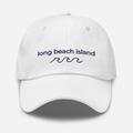 Embroidered Long Beach Island Hat With Waves