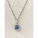 Blue & White Swarovski Zirconia Pendant