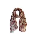 Modal Lightweight Scarf Plum Paisley Pattern