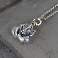 Antique Evil Scorpion Genuine Silver Men Pendant, Heavy Weight, Amulet Men's Necklace Sterling Pendent Gift