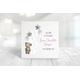 Personalised New Baby Greeting Card, Welcome To The World, Girl, Boy, Teddy Bear Blocks/Greeting Card With Envelope