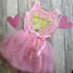 Baby Announcement Gift, Girls I'm Going To Be A Big Sister Pink Stripe Tutu Dress, Newborn Girl Dresses, Keepsake Gift