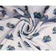 Camper Campervan Blue White Cotton Jersey Knit Fabric, Oeko-Tex® X Half Metre