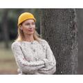 Short Knitted Hat Yellow Women Wool Beanie Handmade Crochet Hand Knit Toque Rolled Brim Winter Warm Adult Custom Handknit