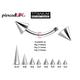 Curved Spike Barbell Piercing - Titanium Cone 18G, 16G, 14G For Eyebrow Piercing, Daith Earrings, Belly Ring, & More