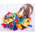 Snuffle Mat For Guinea Pigs, Rabbits, Bunnies, Enrichment Toy, Slow Feeder Pets - Multicolour Bold & Bright Washable