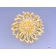 Fabulous 14K Gold Sea Anemone Flower Pin/Brooch