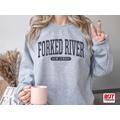 Forked River Sweatshirt | Soft Cozy New Jersey Crewneck Sweater Vintage College University Souvenir Gifts Nj Usa