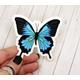 Blue Butterfly Sticker, Aesthetic, Vinyl Trendy Cute Stickers, Water Resistant Stickers