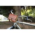 Leather Bike Bag, Handlebar Bicycle Pannier, Basket, Fanny Pack, Briefcase, Tool Cycling Gift