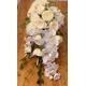 Jen Silk Orchid & Peony Trail Bride Bouquet Luxury Faux Wedding