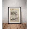Charles Dickens Book Quote - Christmas Carol Reflect Upon Present Blessings Print Classic Prints
