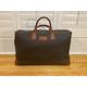 Vintage French Cacharel Vinyl Leather Carryon Weekender Luggage Duffel Bag