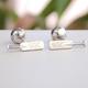 Personalised Cricket Bat & Ball Cufflinks With Chain, Silver Sports Cufflink, Engraved Lover Gift, Custom Sport Gift