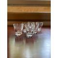 Set Of 6 French Cordial Glasses