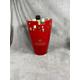 Vintage Red Metal Champagne Bucket Piper-Heidsieck 1990's