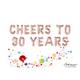 Cheers To 30 Years Rose Gold Balloons Party Balloon Mylar Balloons, Shower Balloon, Silver Letters, Birthday, Happy 1st