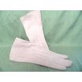 Beige Leather Women's Gloves/Vintage, 10.5