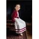 Sale Classic Flower Girl Dress, Baby Toddler Set - Burgundy Dress & Jacket