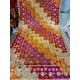 Phulkari With Real Mirror & Bells/Phulkari Dupatta/Chiffon Scarf/Scarf/Multicolored Scarf/Dupatta/Embroidered Scarf/Dupatta