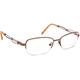 Safilo Eyeglasses Emozioni 4351 0Feg Brown Half Rim Metal Frame Italy 51-16 130