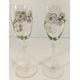 2 X Larger Size 21.5 cms Perrier Jouet Champagne Flutes Glasses La Belle Époque France 18 Cls