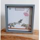 Pebble Art. Framed New Baby Pebble Elephant Family Picture. New Girl Gift. Boy Personalised