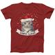 Santa Claws Christmas T-Shirt For Men Women Kids | Cat Lovers Xmas Gift Tee Cute Festive Shirt Also in Plus Sizes 3Xl 4Xl 5Xl